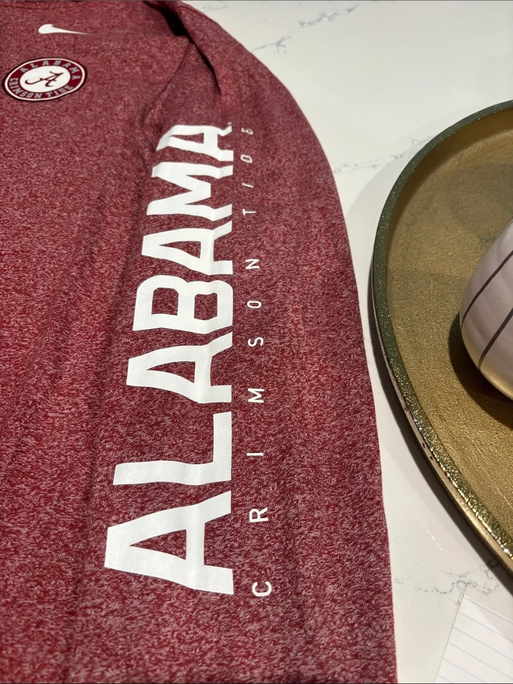 Nike Men's Crimson Alabama Long-Sleeve Zip-Up Hoodie